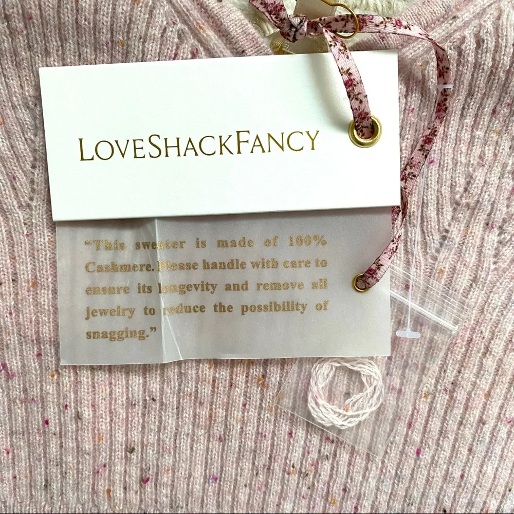 NWT LoveShackFancy Noah cropped bralette - Picture 9 of 16